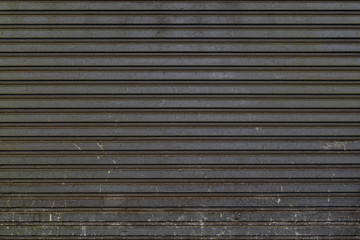 Background of horizontal galvanized sheet metal, black metal shutters, Corrugated metal sheet,...
