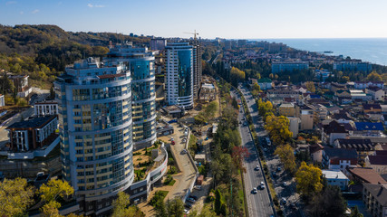 Naklejka premium aerial view of sochi