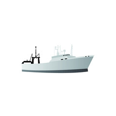 Obraz premium Vector full design ship