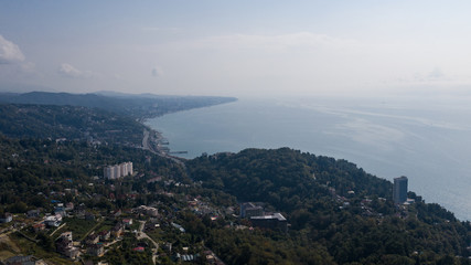 aerial view of the city