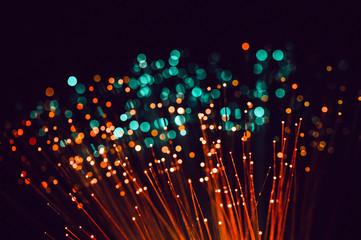 Fiber optic abstract colorful background