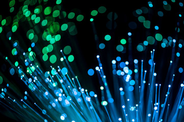 Fiber optic abstract colorful background
