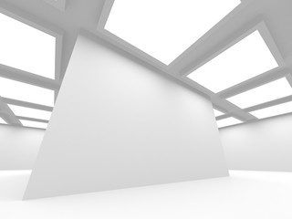 Futuristic White Architecture Design Background