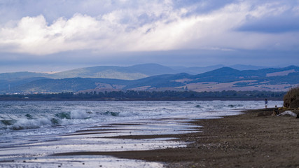 Obraz premium On the beach off-season