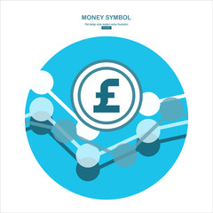 Money symbol.funt sterling icon
