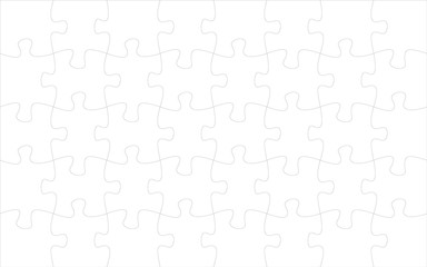 Jigsaw pieces template. Twenty two jigsaw puzzle parts