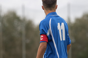 Fototapeta premium Partita di campionato giovanile di calcio.