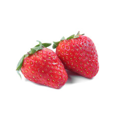 Fresh strawberry isolated on white background