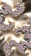 Artfully 3D rendering fractal background