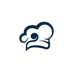Hat chef logo creative template vector illustration