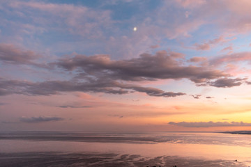Sunset with a view in Taormina, Sicily, Italy