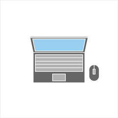 Laptop icon vector illustration