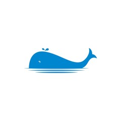 Set of whales logo vector icon illustration concept