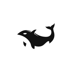 set of Giant killer whale logo vector concept
