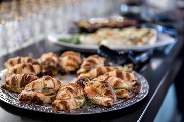 Croissant mit Lachs