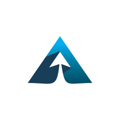 triangle color arrow logo design