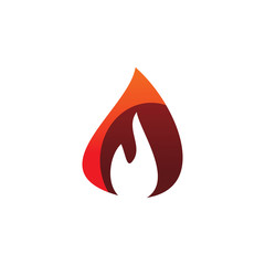 modern fire flame logo design