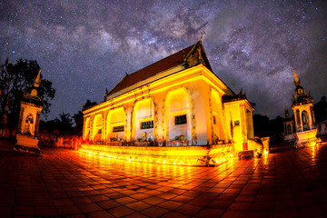 old temple in the night