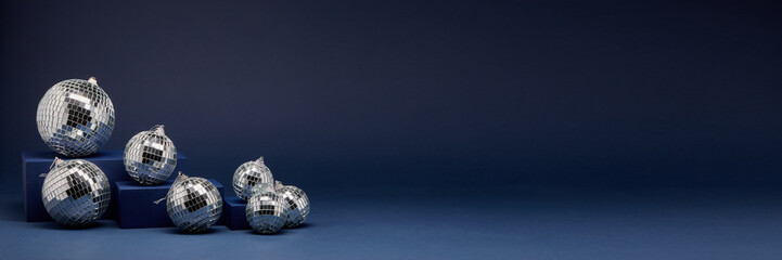 Abstract background with mirror balls