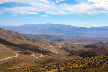 Stunning view on the mountains above Humahualca, Argentina