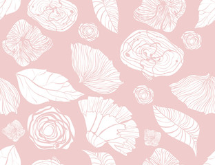 Seamless pattern,sketch flowers,floral pattern,chic vectors,print and pattern