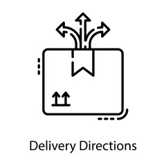 Fototapeta premium Delivery Direction Vector 