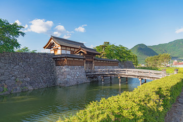 長野 松代城 太鼓門と太鼓門前橋