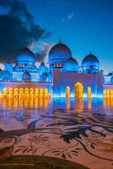 Grande Mosquée Sheikh Zayed à Abu Dhabi, Emirats Arabes Unis