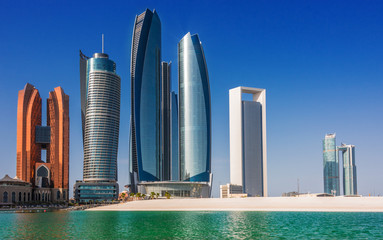 Etihad Towers in Abu Dhabi, United Arab Emirates
