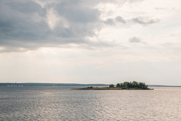 island in the center of the Kiev sea
