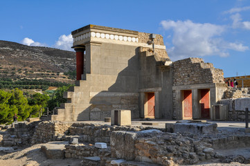 Obraz premium Stone ruins of the ancient city of Knossos in Crete, Greece