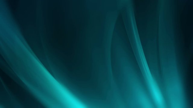 Motion teal magic rays waves motion lighting effects on background. 4K UHD video loop seamless animation.