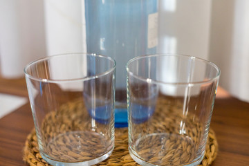 Clase-uo pf glasses on table