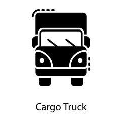 Obraz premium Truck Solid Vector 