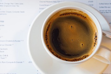 Cup of black coffee