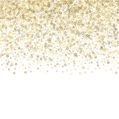 Glitter Stars. Luxury Confetti tiny Gold Christmas