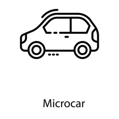 Obraz premium Car Line Vector