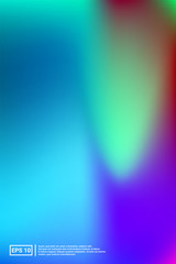 Iridescent, Blurred Gradient Mesh. 