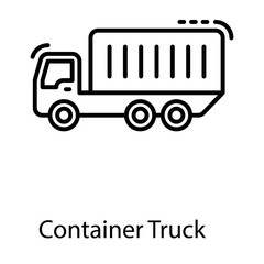 Container Truck Vector 