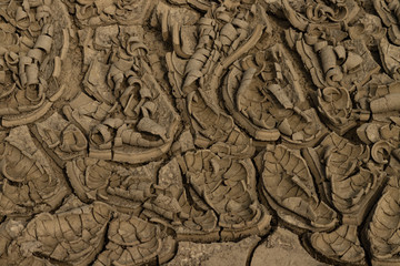 Brown cracked dry earth texture