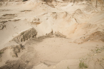 Quaint beige and grey sand landscape