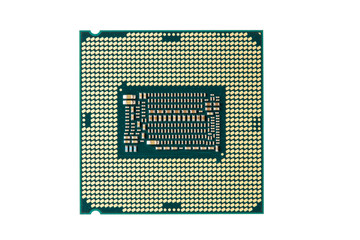 Cpu processor chip set square close up