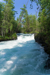 Rapids on a mountain river.