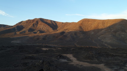 Volcanic geology on the coast of the Canary Island