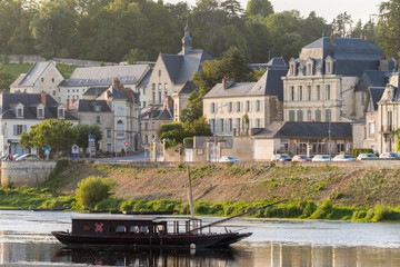 Chateau de Chinon, located the Loire Valley (France) is a World Heritage Site by Unesco.