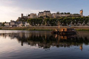 Chateau de Chinon, located the Loire Valley (France) is a World Heritage Site by Unesco.