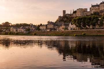 Chateau de Chinon, located the Loire Valley (France) is a World Heritage Site by Unesco.