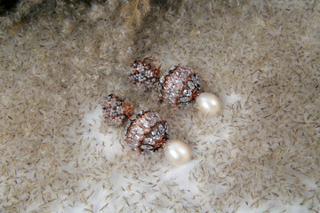 Gold & diamonds made wedding Earring creatively in soft flower