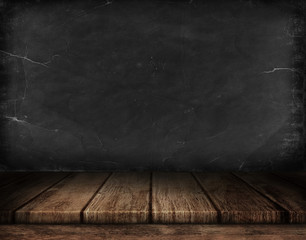 Empty wooden table for design