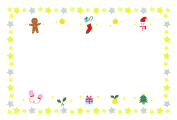 クリスマス　フレーム　メッセージカード